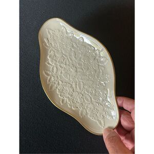 LENOX China Floral Dish w/24K Gold Trim